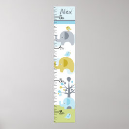 Elephant Love Growth Chart Keep at 8x44! Poster