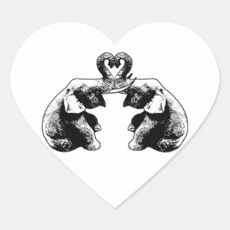 Elephant Love Hart Sticker