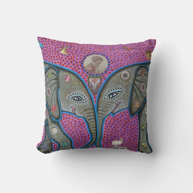 Elephant Love Kussen (Voorkant)