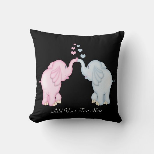 Elephant Love Kussen (Voorkant)