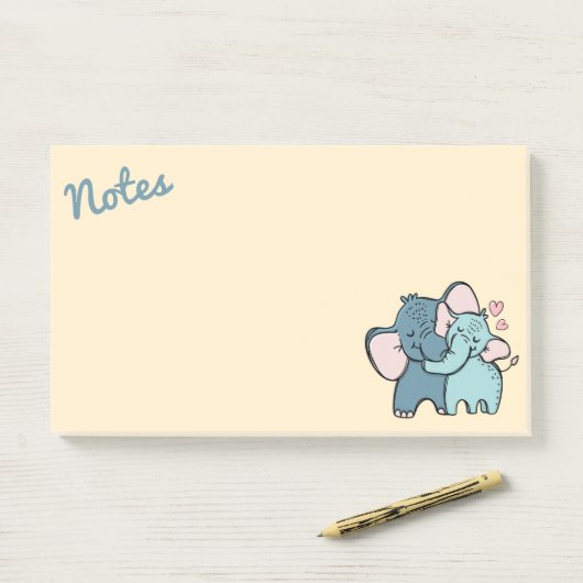 Elephant Love Post-It Notes (Op bureau)