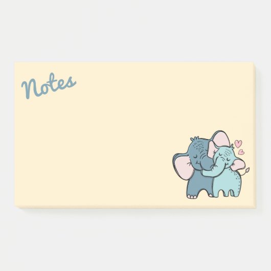 Elephant Love Post-It Notes (Voorkant)