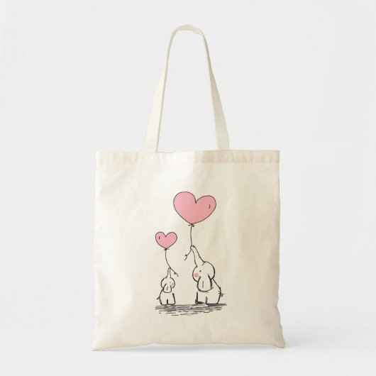 Elephant Love Tote Bag (Voorkant)