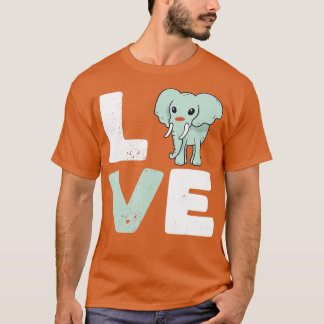 Elephant Lover Cute Love Elephant Animal T-shirt