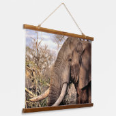 Elephant Lovers Art Hangend Wandkleed (Gebogen)