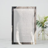 Elephant (Loxodonta africana), Abu Camp 3 Briefpapier (Staand voorkant)