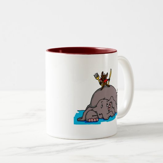 Elephant maaltijden Mok (Voorkant rechts)