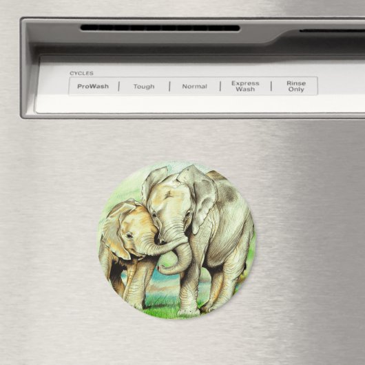 Elephant Magnet Magneet (Insitu (Vaatwasser))