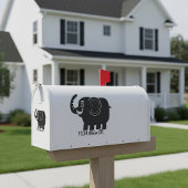 Elephant mailbox-sticker sticker
