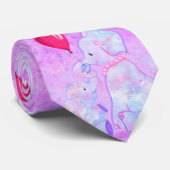 Elephant mama en Baby - Moederdag Stropdas (Opgerold)