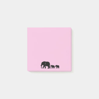 Éléphant maman avec des bébés Post-it