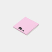 Éléphant maman avec des bébés Post-it (Incliné)