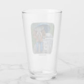 Elephant Man Walking Dogs Fantasy Art Glass Cup Glas (Achterkant)