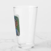 Elephant Man Walking Dogs Fantasy Art Glass Cup Glas (Links)