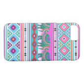 Elephant met Aztec Pattern iPhone 7 Hoesje (Achterkant (Horizontaal))