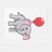 Elephant met ballon fleece deken (Voorkant (Horizontaal))