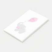 Elephant met ballon post-it® notes (Schuin)
