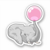 Elephant met ballon sticker (Voorkant)