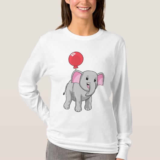 Elephant met ballon t-shirt (Voorkant)