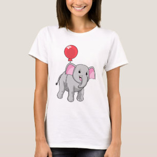 Elephant met ballon t-shirt