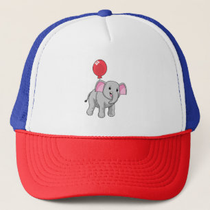 Elephant met ballon trucker pet