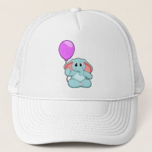 Elephant met ballon trucker pet