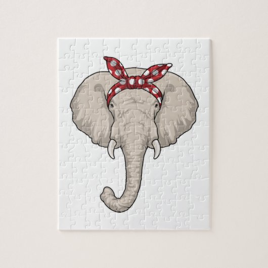 Elephant met Bandana Legpuzzel (Verticaal)