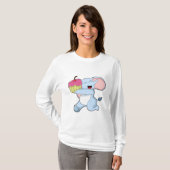 Elephant met Cake T-shirt (Voorkant volledig)