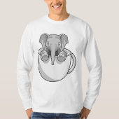 Elephant met Cup T-shirt (Voorkant)