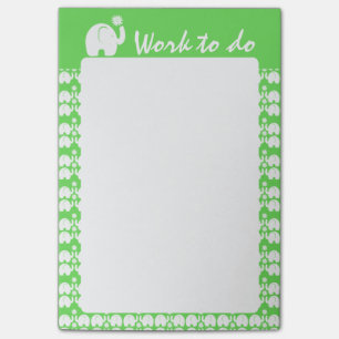 Elephant met Daisy Pattern Post-it® Notes
