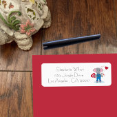 Elephant met de Etiketten van het Adres van het Ad