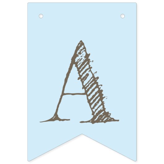 Elephant met een Bow. Happy Birthday Vlaggetjes (Derde vlag)