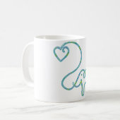 ELEPHANT met hart Koffiemok (Voorkant links)