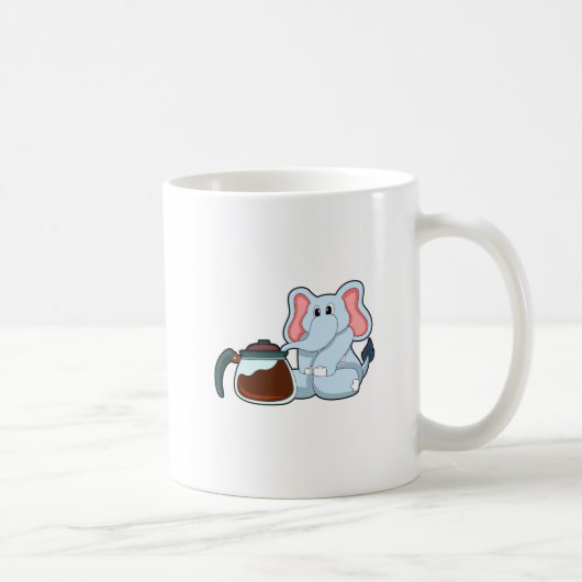 Elephant met koffie koffiemok (Rechts)
