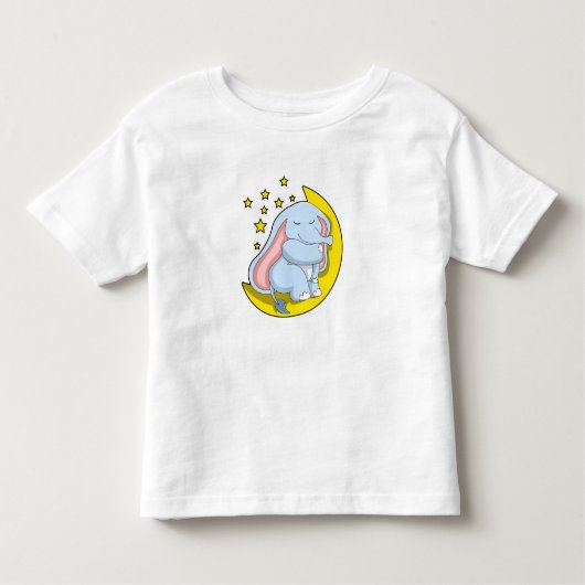 Elephant met maan en sterren kinder shirts (Voorkant)