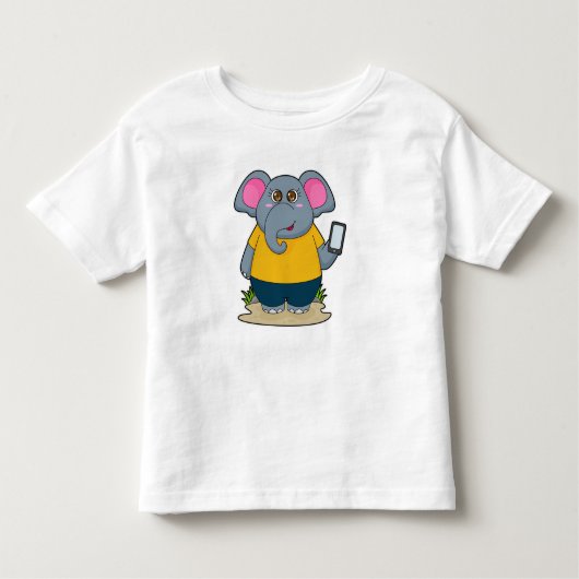Elephant met Mobile Kinder Shirts (Voorkant)