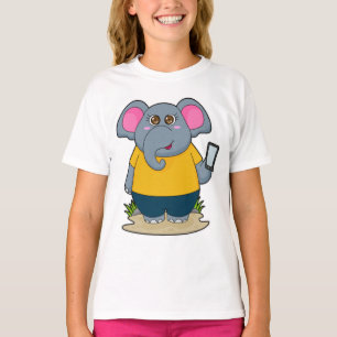 Elephant met Mobile T-shirt