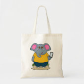 Elephant met Mobile Tote Bag (Voorkant)