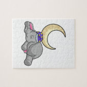 Elephant met Moon Legpuzzel (Horizontaal)