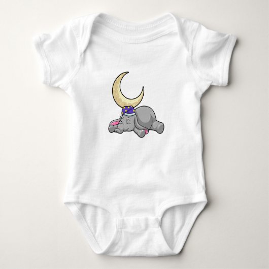 Elephant met Moon Romper (Voorkant)