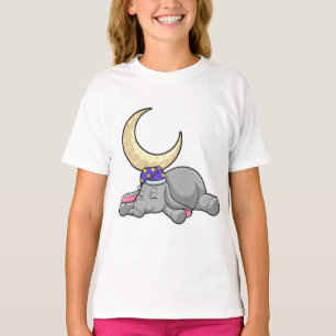 Elephant met Moon T-shirt