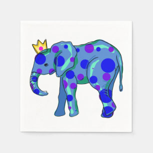 Elephant met Polka Dots Napkins Servet