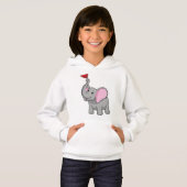 Elephant met vlag (Voorkant volledig)