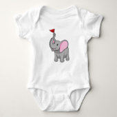 Elephant met vlag romper (Voorkant)