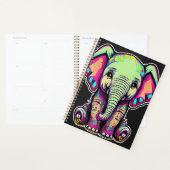 Eléphant mignon assis illustration numérique (Devant avec enveloppe)