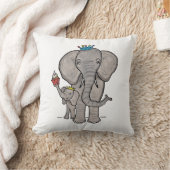 Eléphant mignon et coussin bébé (Couverture)
