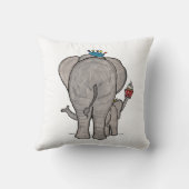 Eléphant mignon et coussin bébé (Verso)