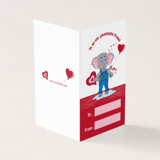 Eléphant mignon | Hearts Classroom Saint-Valentin (Outside)