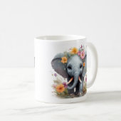 Eléphant mignon - Mug (Devant droit)