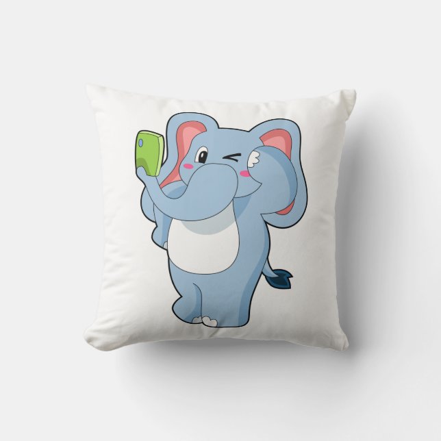 Elephant Mobile Kussen (Voorkant)